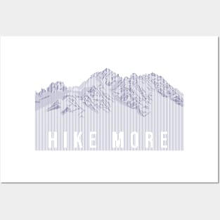 Hike More Mountains Posters and Art